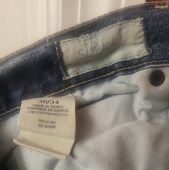 D/S Ralph Lauren Denim & Supply Slouch Jeans Men’s Distressed Patch Flag 36/34 - Picture 3 of 6